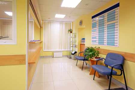 Waiting room with chairs in a doctor's office. Medical Office Cleaning CT.