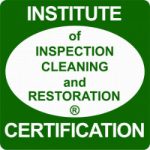 Institute of Inspection cleaning and restoration certification logo.